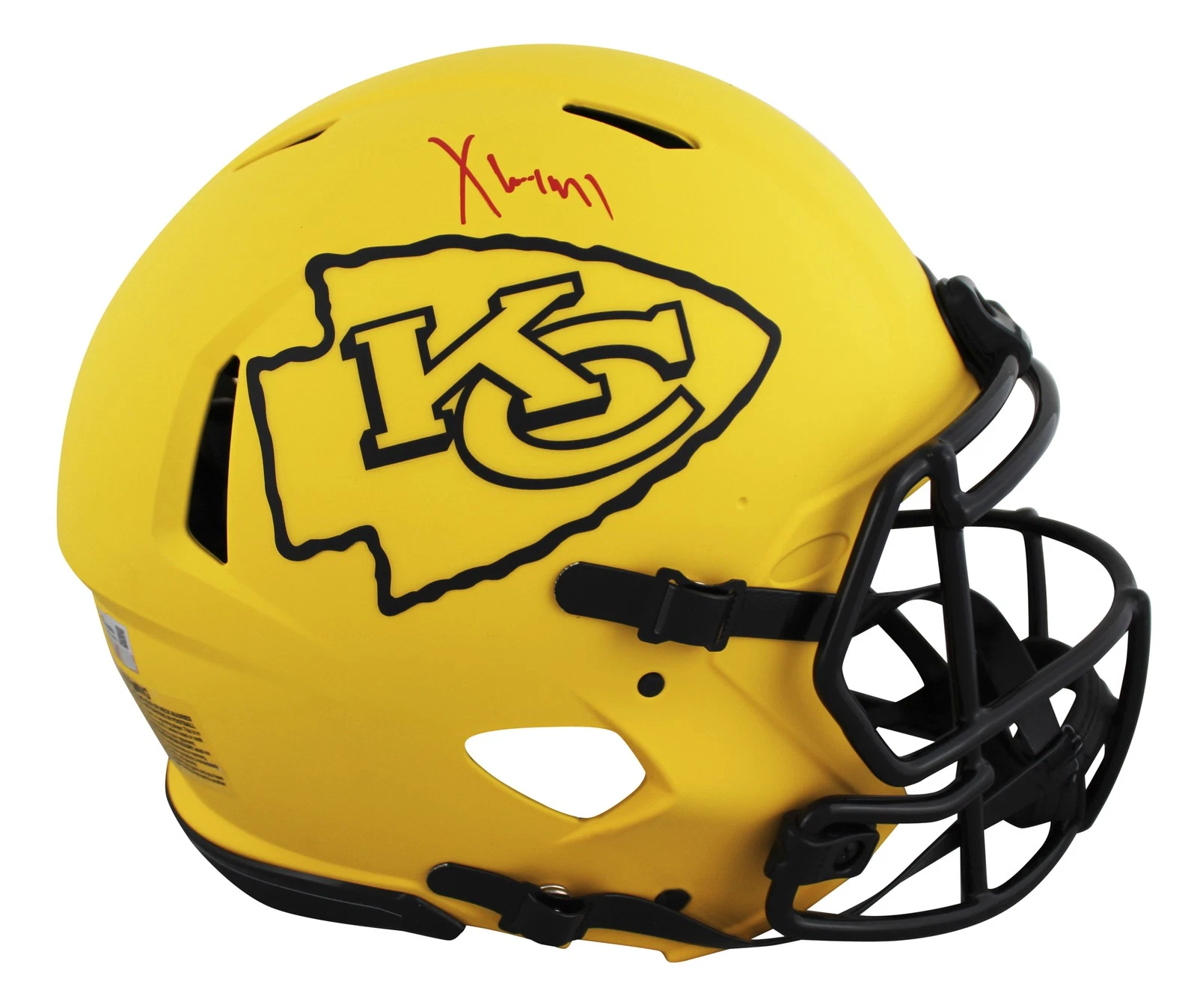 Chiefs Xavier Worthy Signed Rave Full Size Speed Proline Helmet Fanatics