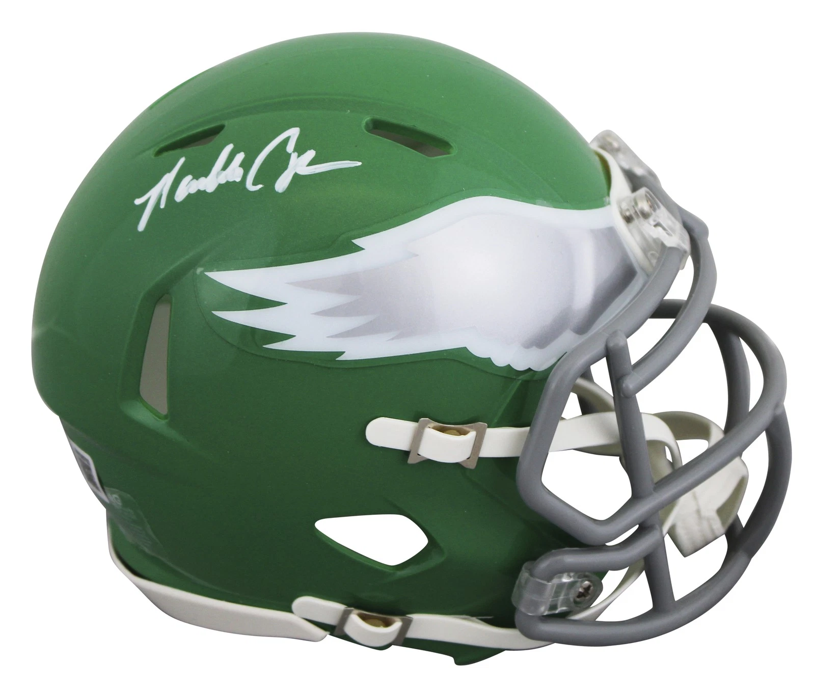 Eagles Randall Cunningham Signed 2023 On-Field Alt Speed Mini Helmet BAS Witness