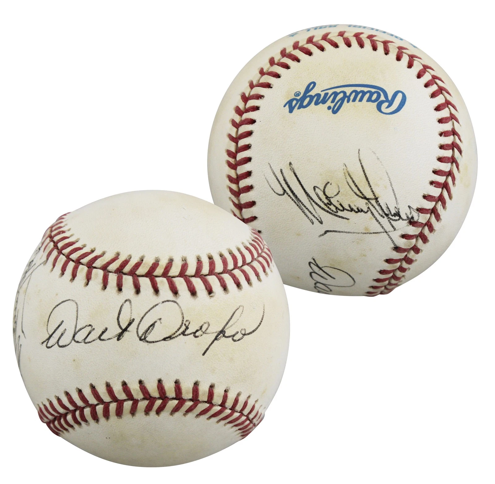Red Sox Walt Dropo & Mickey McDermott Signed Selig OML Baseball BAS #BU64330