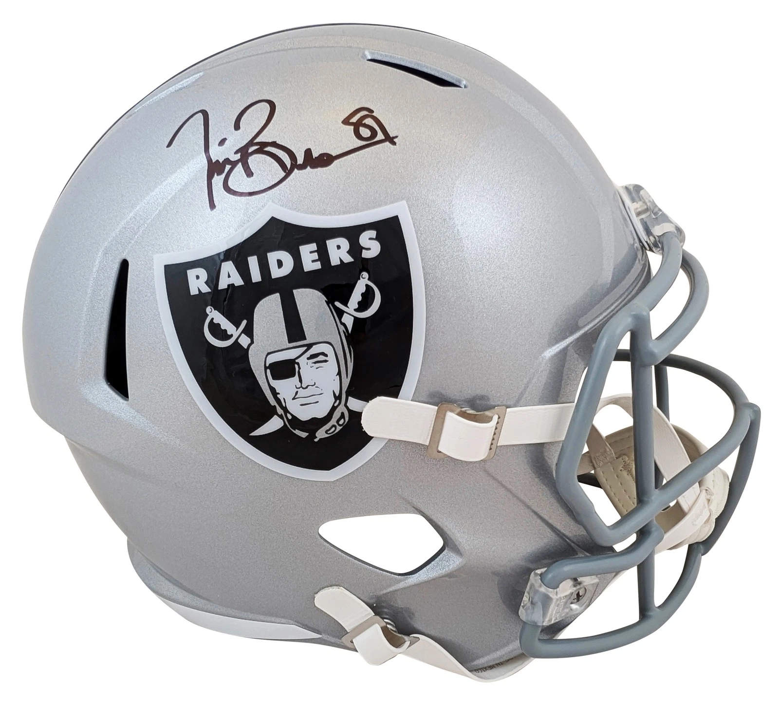 Raiders Tim Brown Authentic Signed Full Size Speed Rep Helmet Fanatics