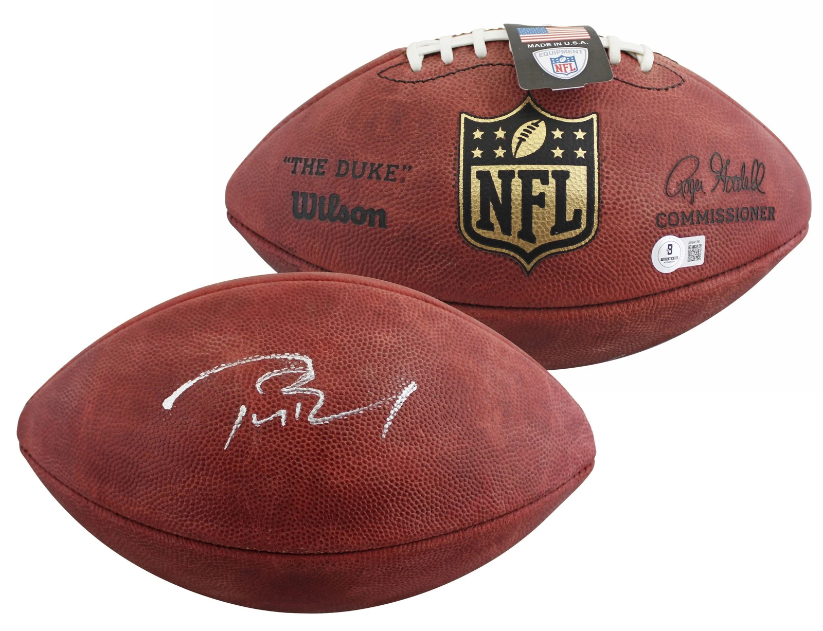 Patriots Tom Brady Signed Official Wilson 