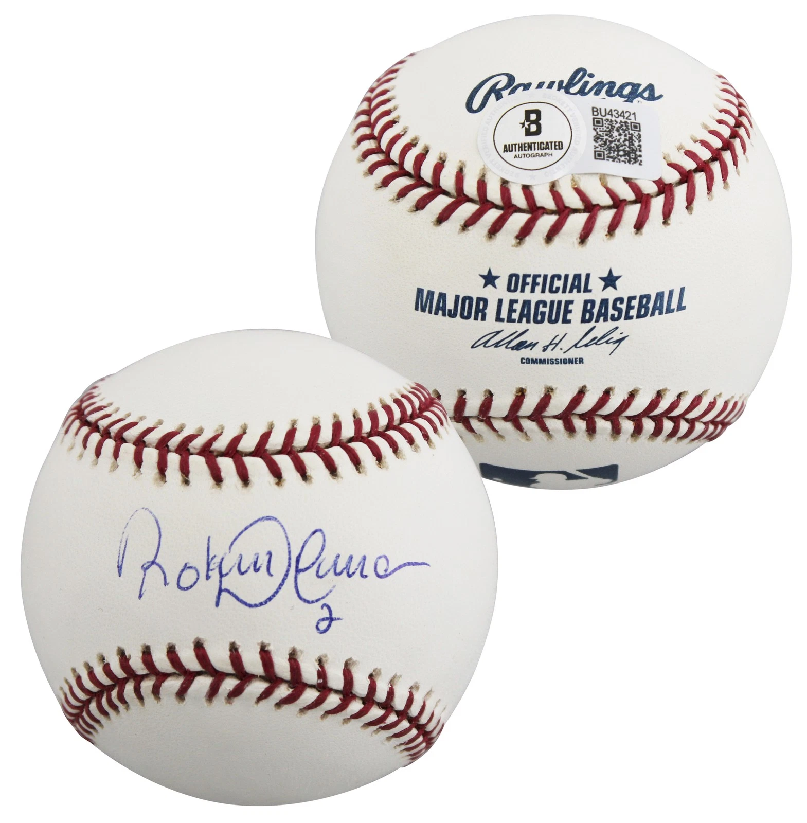 Blue Jays Roberto Alomar Authentic Signed Selig OML Baseball Autographed BAS