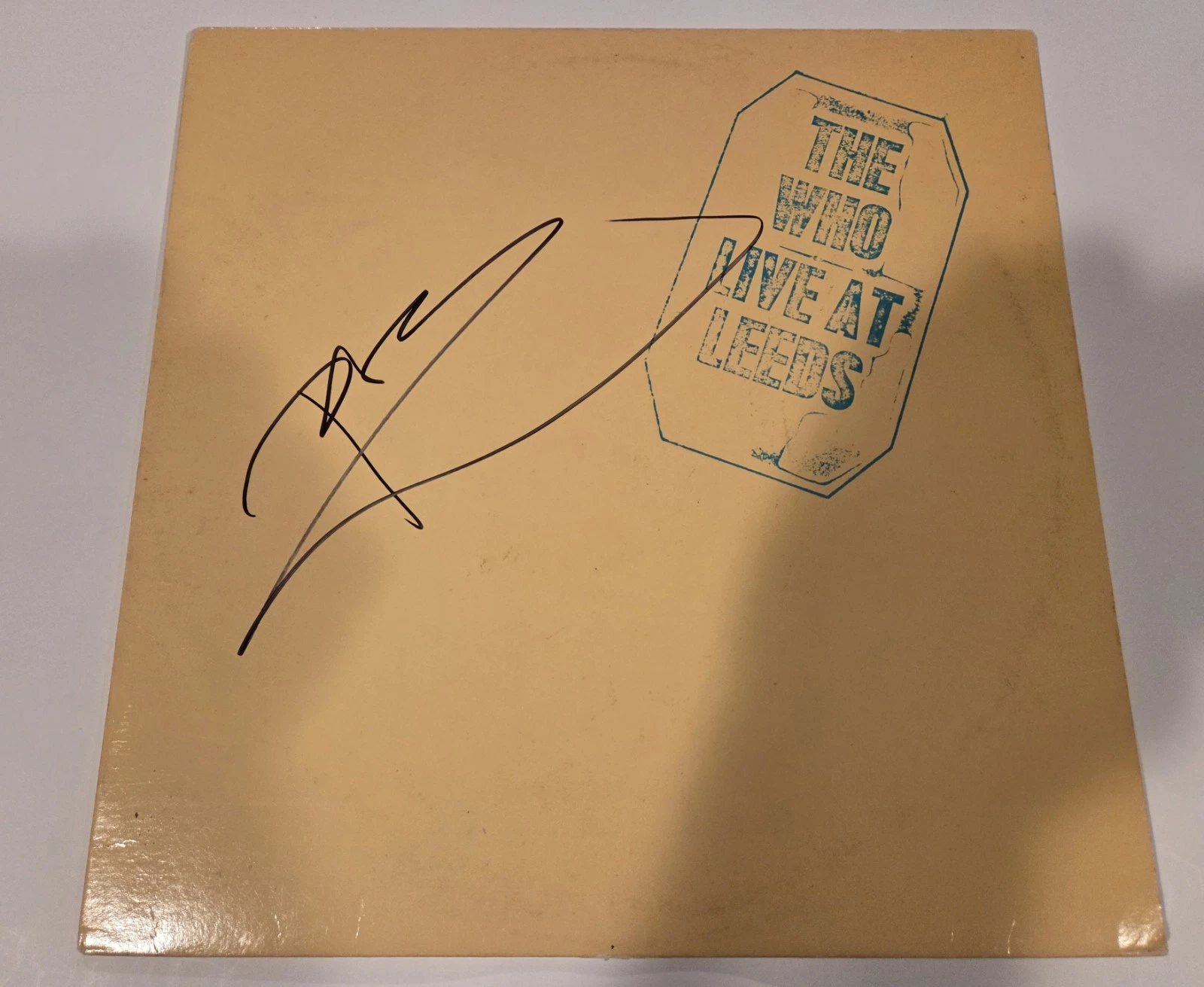 THE WHO PETE TOWNSHEND signed autographed LIVE AT LEEDS LP RECORD BECKETT (BAS)