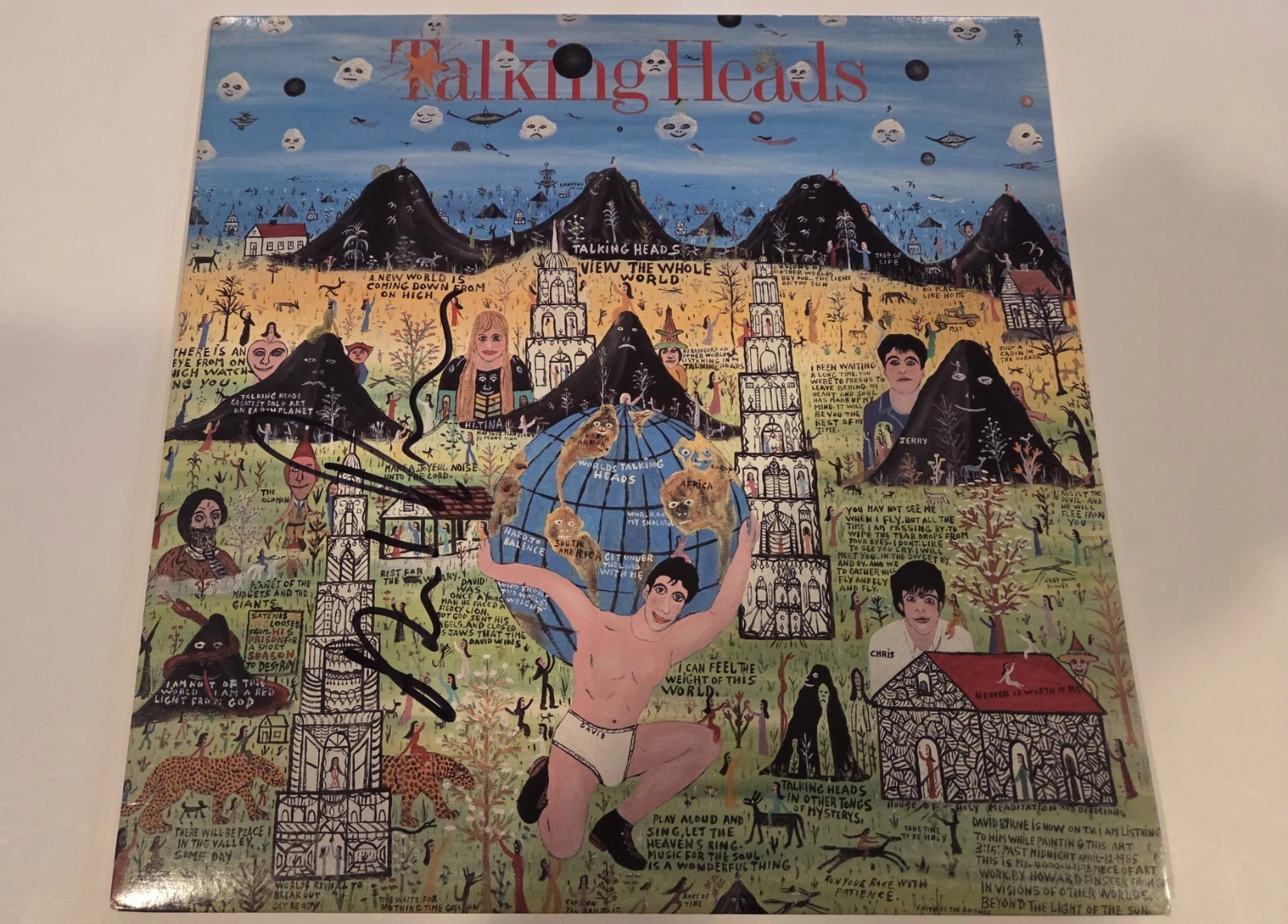 TALKING HEADS DAVID BYRNE signed 