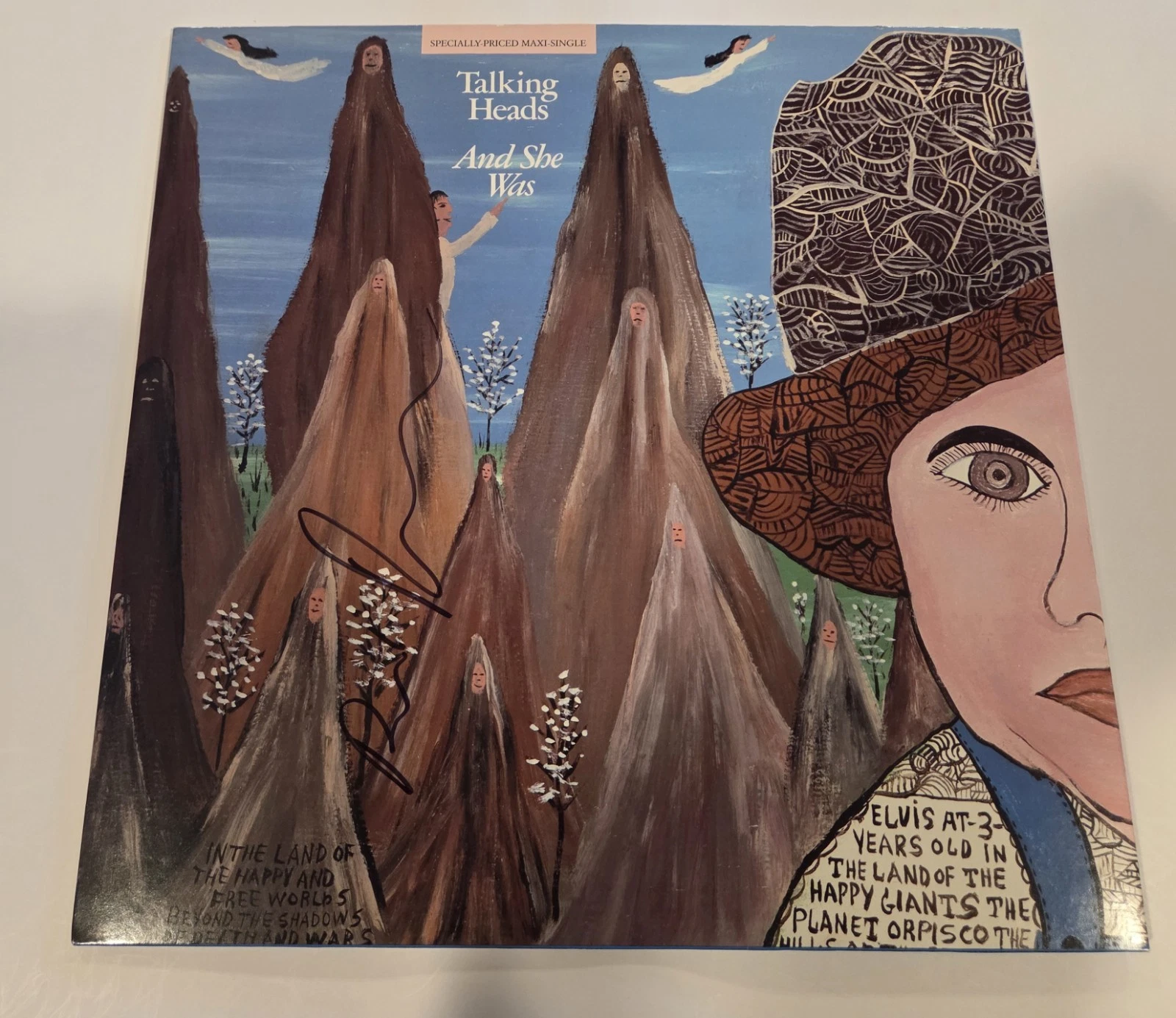 TALKING HEADS DAVID BYRNE signed autographed 