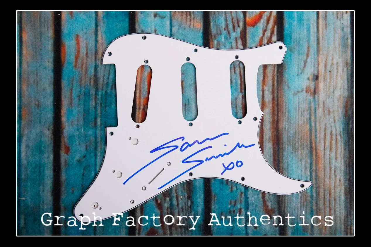 **GFA English Pop Star * SAM SMITH * Signed Electric Pickguard PROOF MH1 COA**