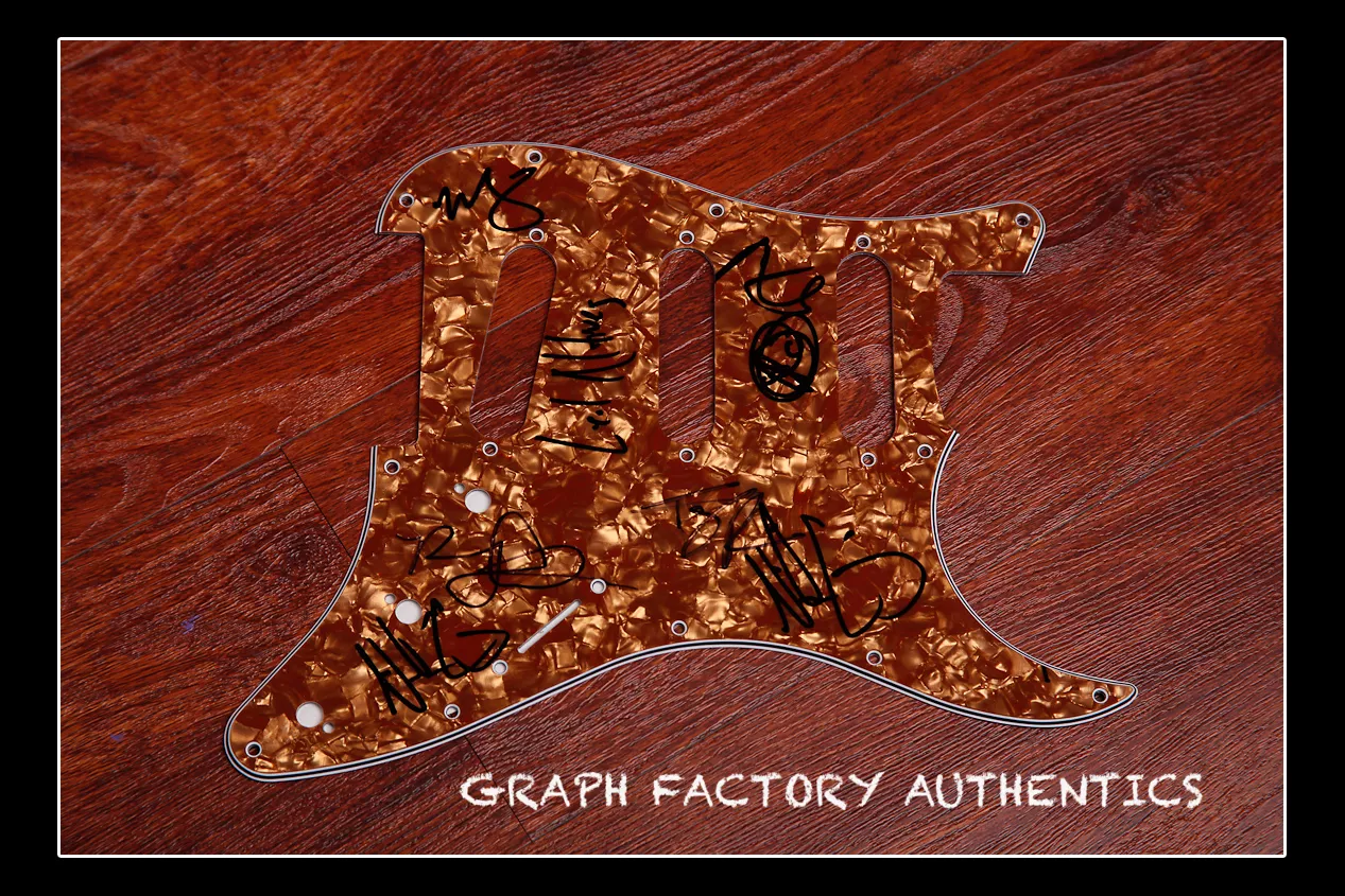 **GFA Indie Rock Band * LOCAL NATIVES * Signed Electric Pickguard AD1 COA**