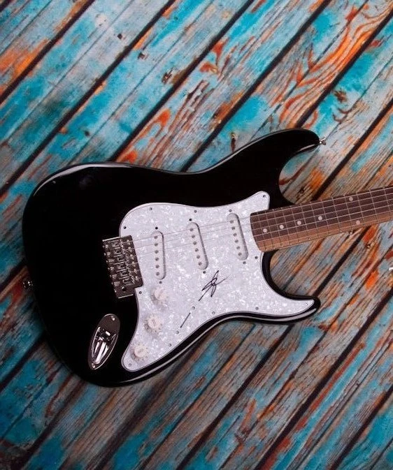 GFA Ready Set Roll * CHASE RICE * Signed Electric Guitar AD1 PROOF COA