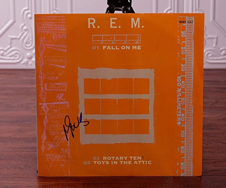 GFA R.E.M. Rock Band * MIKE MILLS * Signed Record Album AD1 COA
