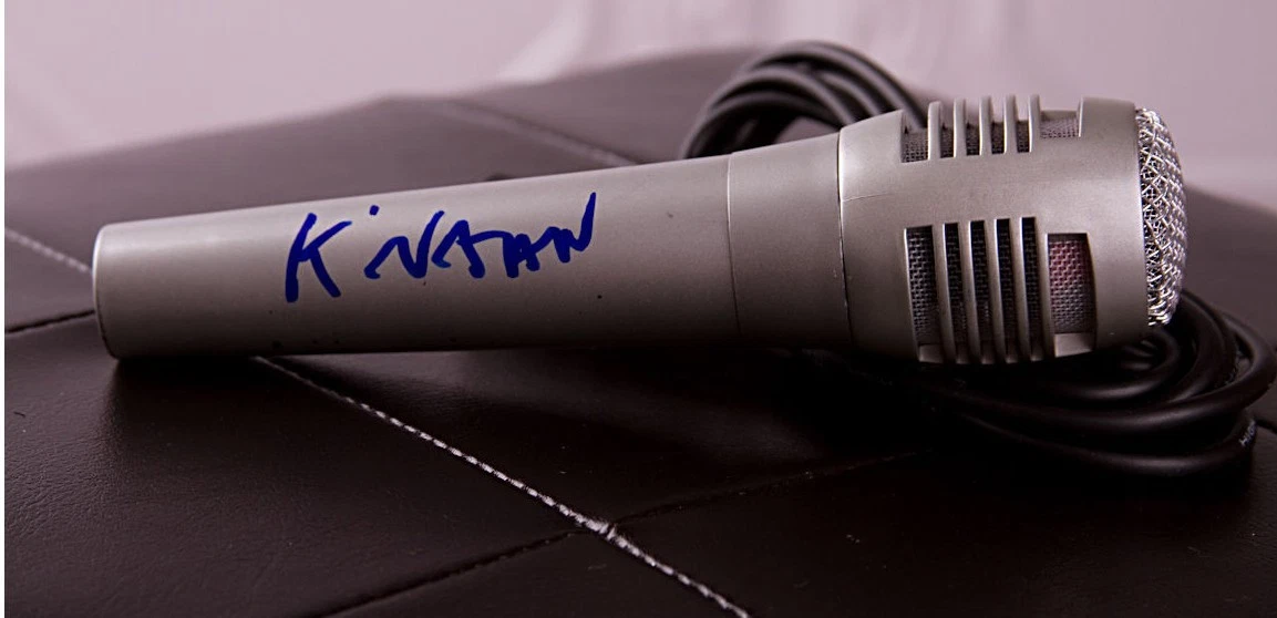 K'NAAN * WAVIN' FLAG * Keinan Abdi Warsame Signed Microphone AD1 COA GFA PROOF!