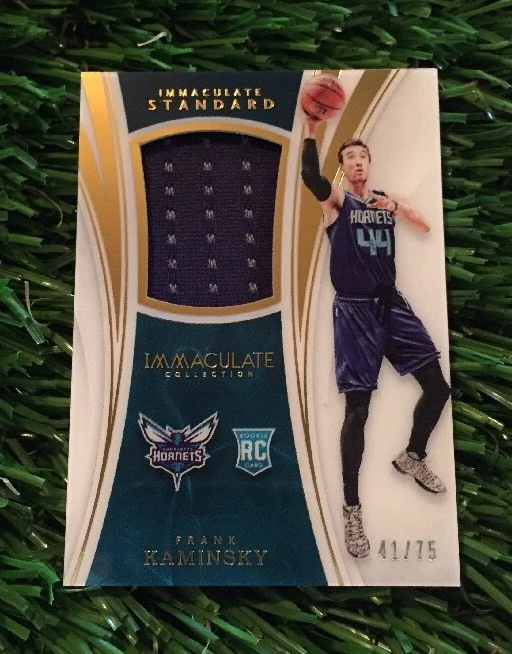 2015-16 Immaculate Standard Frank Kaminsky JERSEY RELIC RC #ED /75 HORNETS