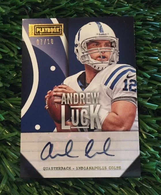 2013 Panini Playbook ANDREW LUCK Auto #ED /10 Colts SSP