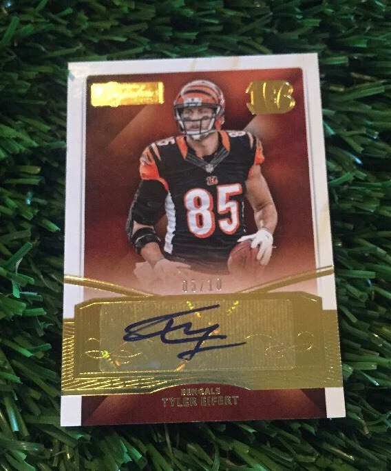 2015 Donruss Signature TYLER EIFERT Auto Cincinnati Bengals #140 #ED /10 SSP