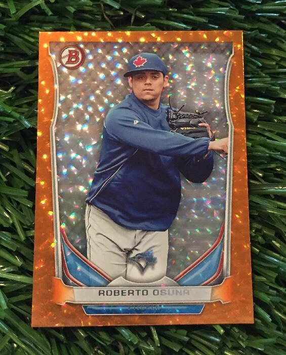 2014 Bowman Draft Top Prospects Roberto Osuna Orange Ice RC #ED /25 Blue Jays RC