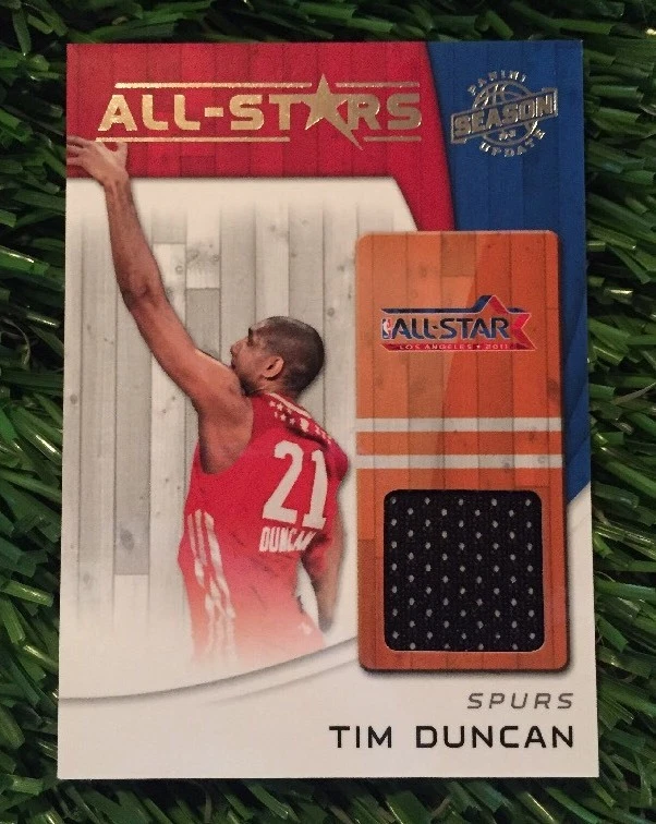 2010-11 Panini Season Update Game Used ALL STAR Jersey Relic TIM DUNCAN SPURS