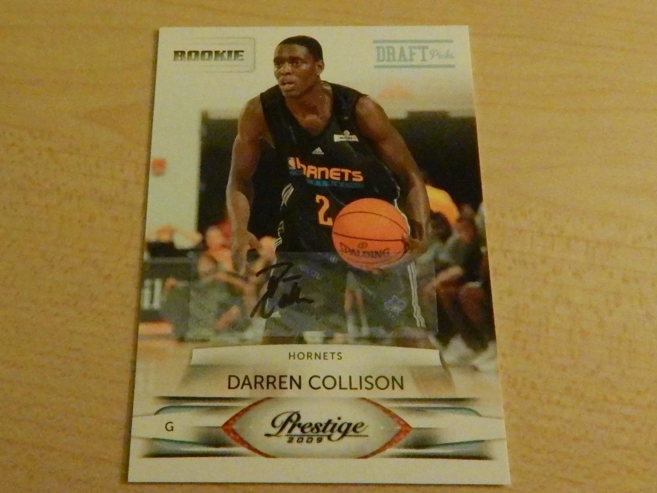 2009 PANINI PRESTIGE ROOKIE DRAFT PICKS AUTO DARREN COLLISON #ED /399 HORNETS