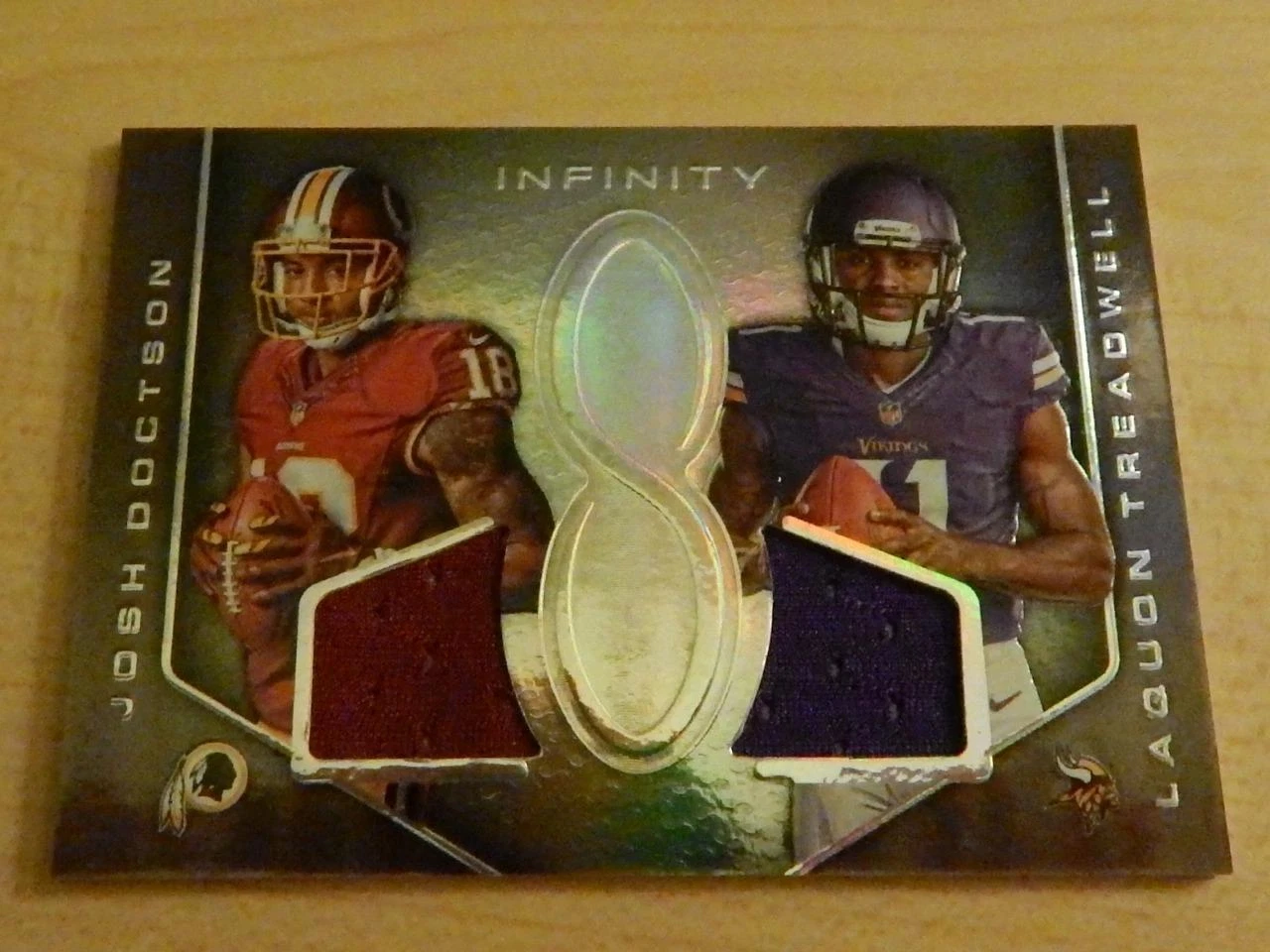 2016 PANINI INFINITI DUAL JERSEY JOSH DOCTSON & LAQUON TREADWELL RC #ED /288