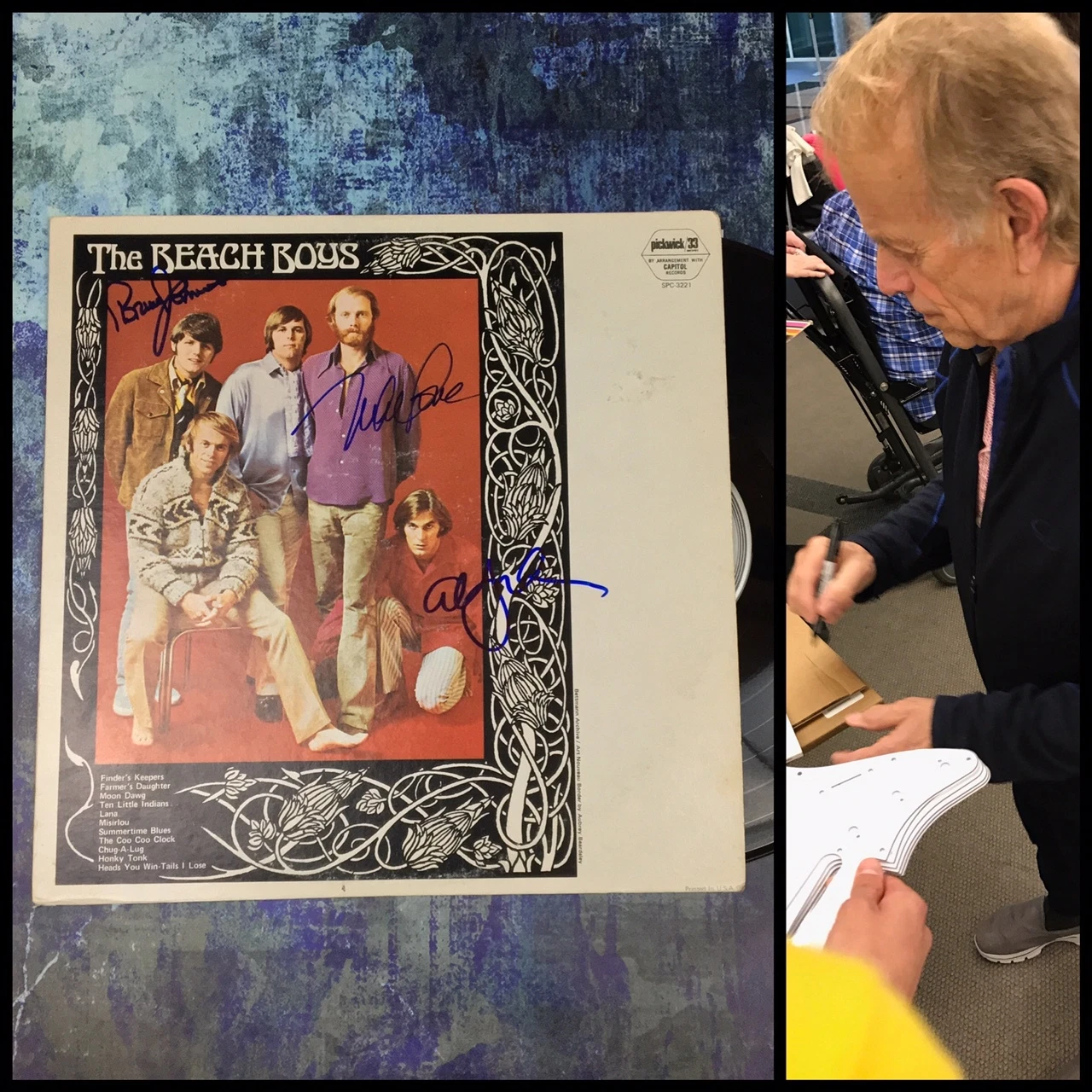 GFA The Beach Boys * MIKE LOVE, BRUCE & AL * Signed Record Album PROOF COA