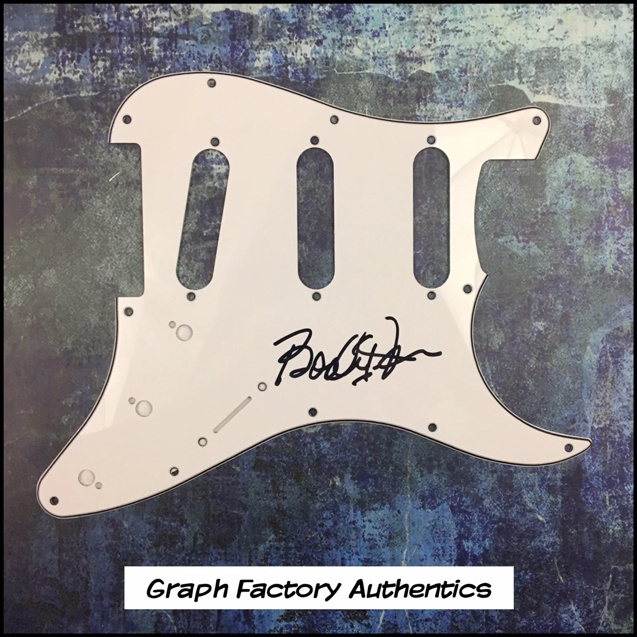 GFA The M.G.'s Frontman * BOOKER T. JONES * Signed Electric Pickguard AD1 COA