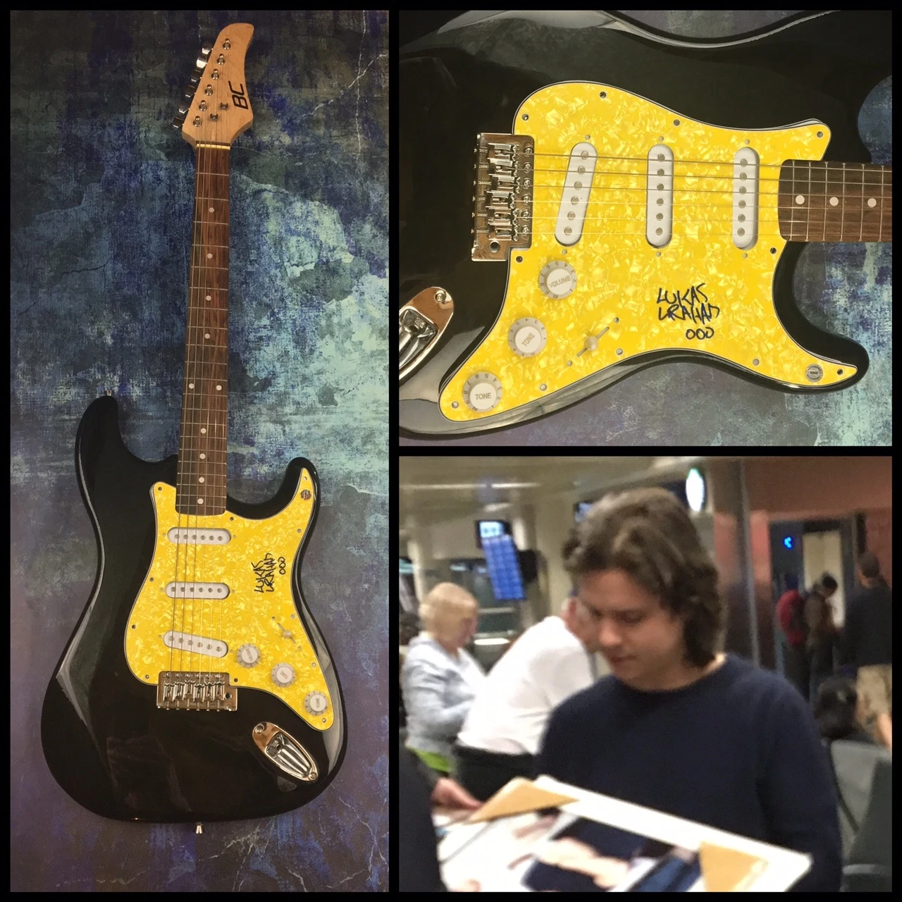 GFA 7 Years Pop Singer * LUKAS GRAHAM * Signed Electric Guitar PROOF L1 COA