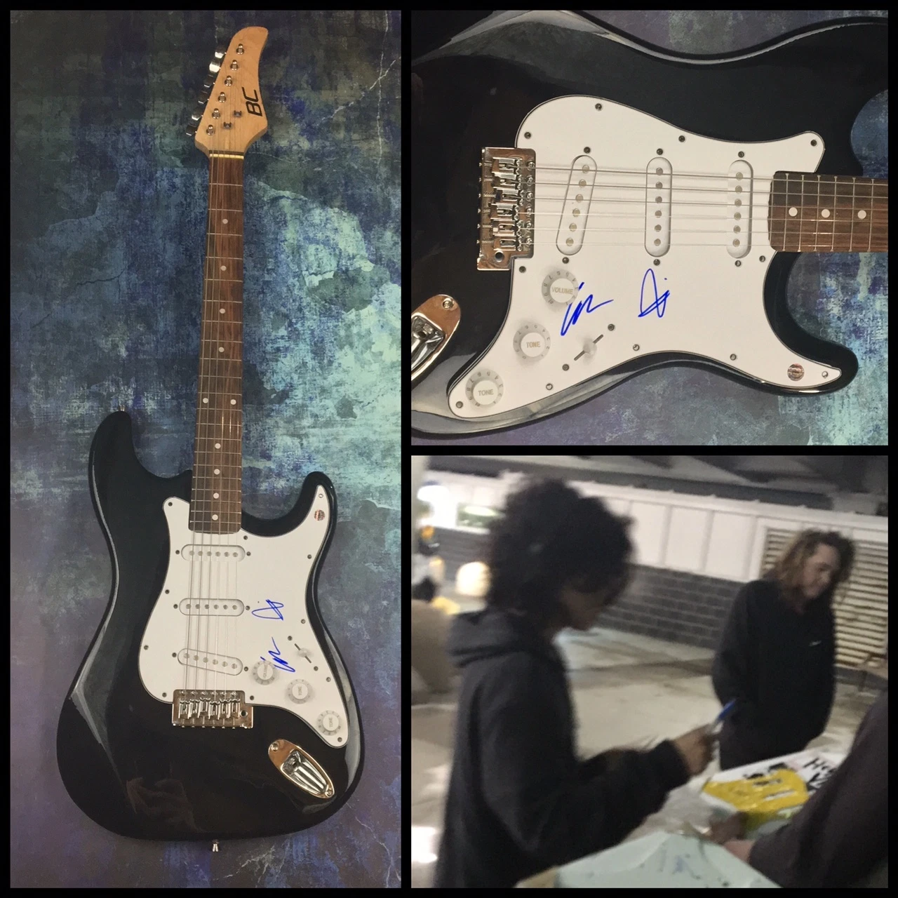 GFA Casey Moreta & Nia Lovelis * HEY VIOLET * Signed Electric Guitar AD1 COA