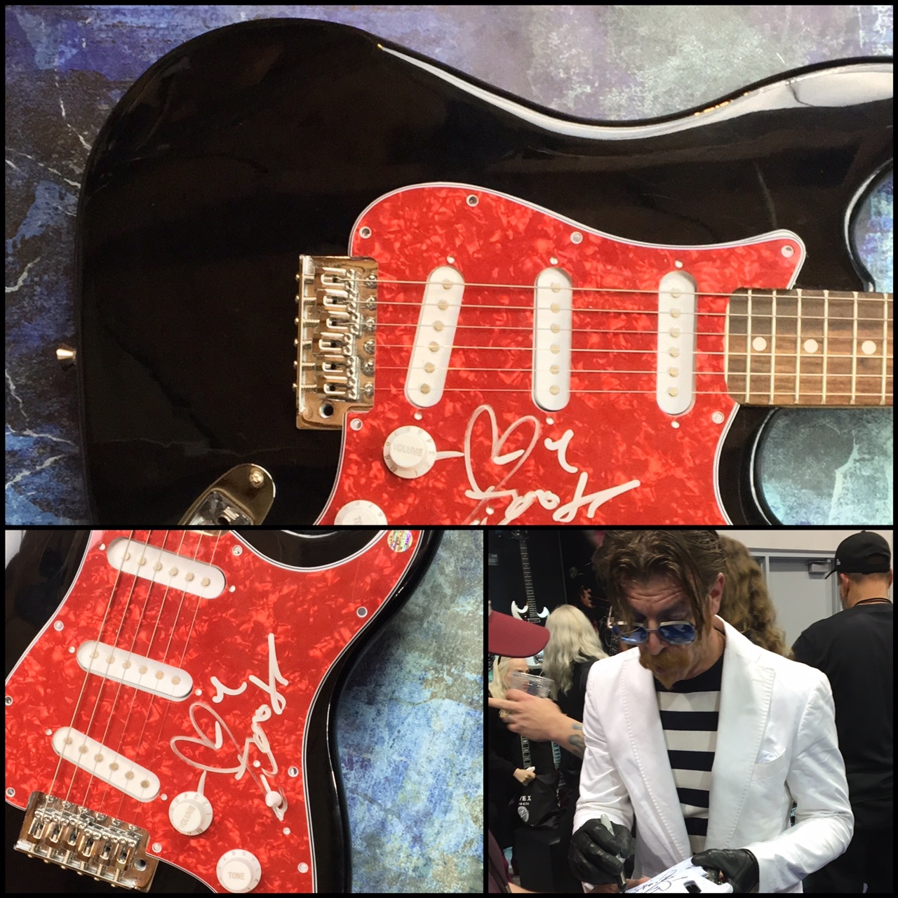 GFA Eagles of Death Metal * JESSE HUGHES * Signed Electric Guitar PROOF AD1 COA