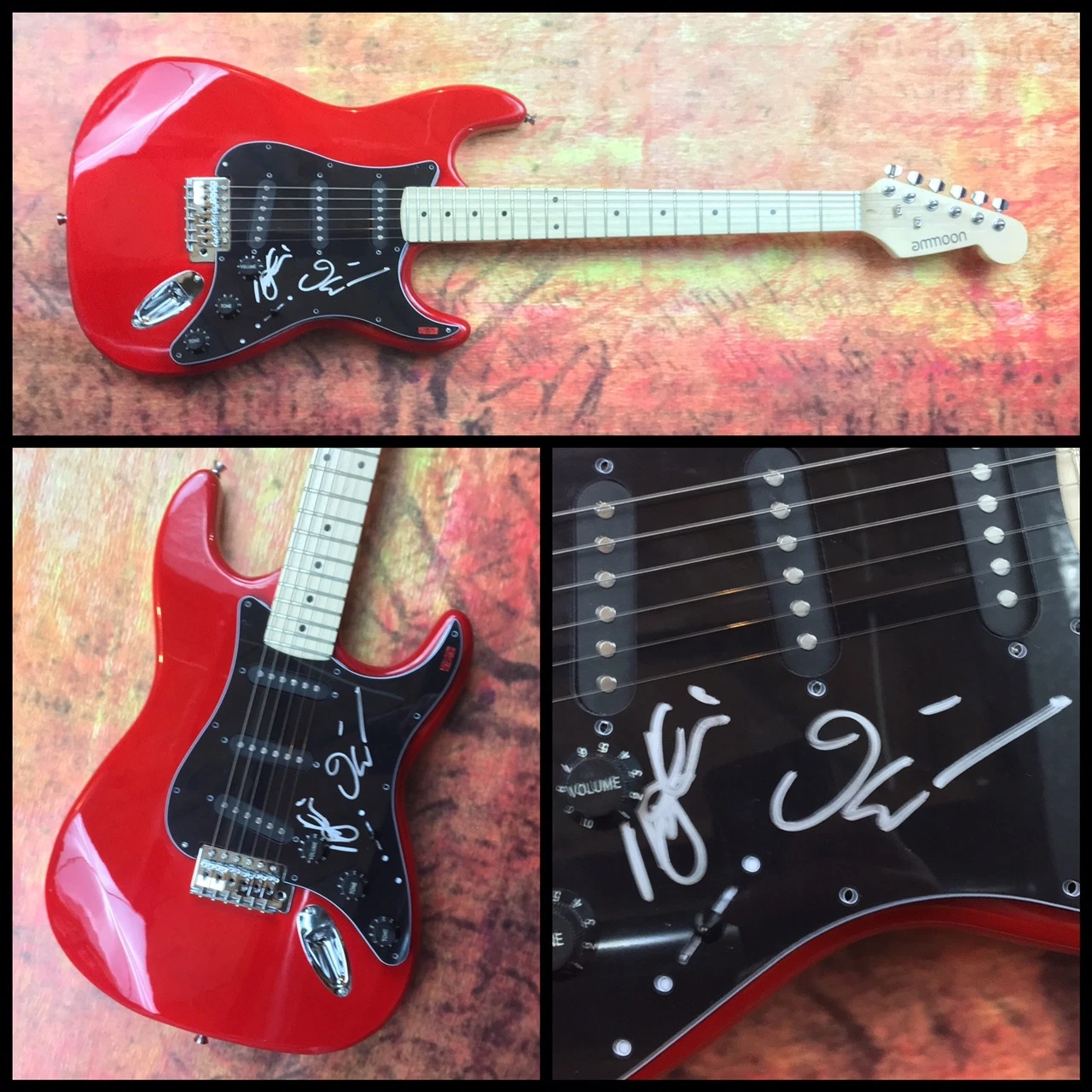 GFA Dave Ellefson & Marty Friedman * MEGADETH * Signed Electric Guitar ADM COA