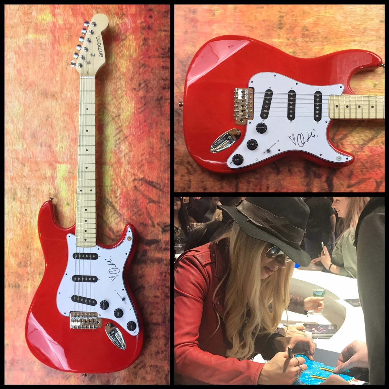 GFA Sexy Rock Guitarist * ORIANTHI * Signed Electric Guitar PROOF AD2 COA