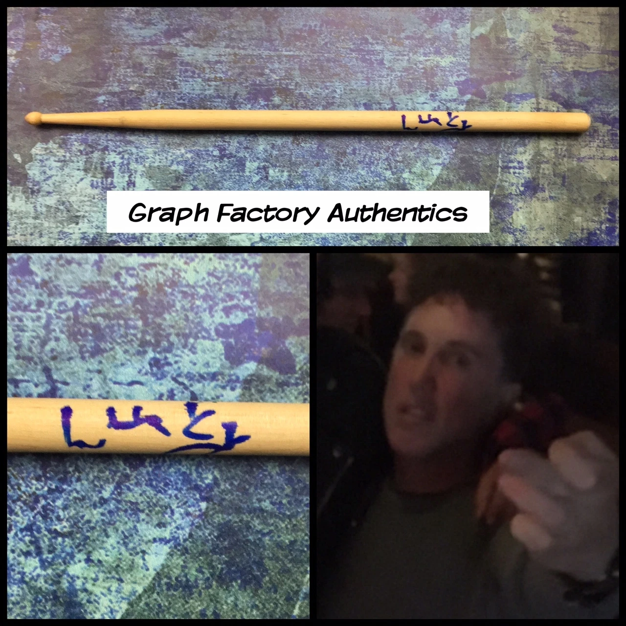 GFA Circle Jerks Drummer * LUCKY LEHRER * Signed Autograph Drumstick AD1 COA