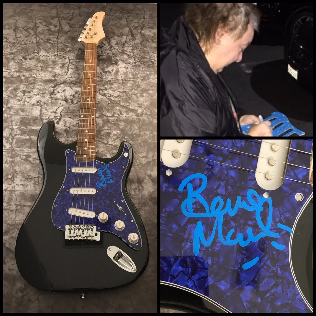 GFA Whitesnake Guitarist * BERNIE MARSDEN * Signed Electric Guitar PROOF COA