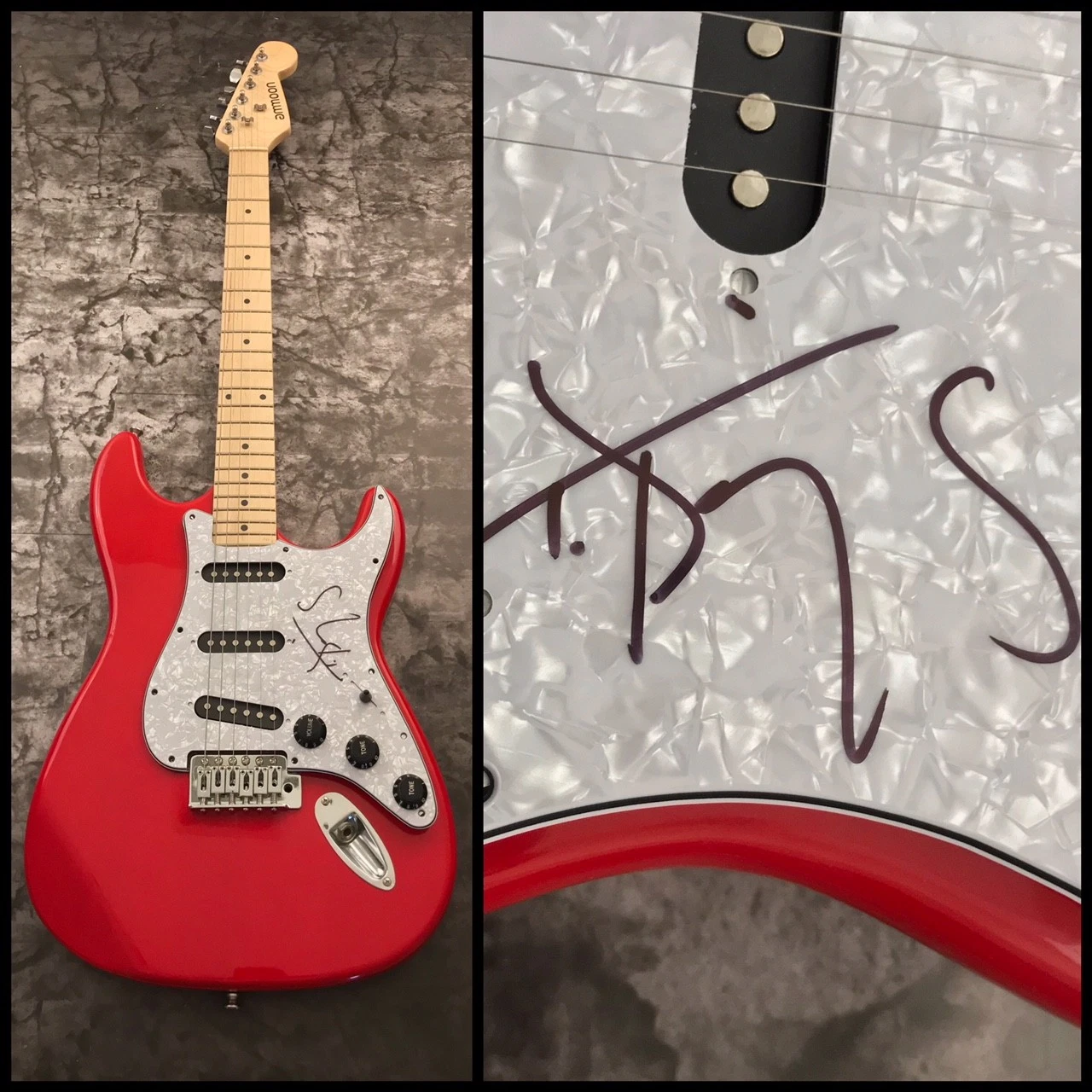GFA Broadway Rent Star * TAYE DIGGS * Signed Autograph Electric Guitar LA3 COA