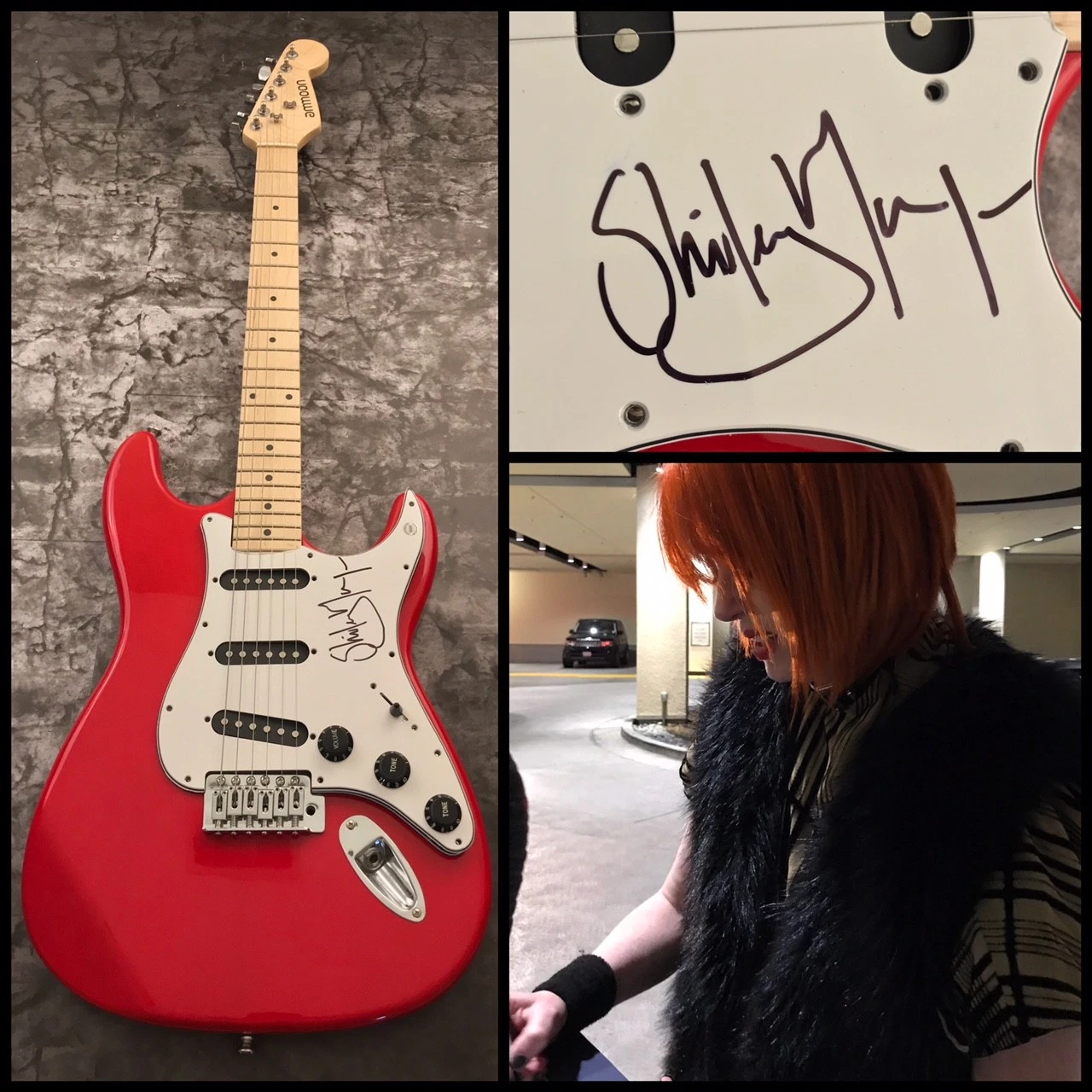 GFA Garbage Rock Star * SHIRLEY MANSON * Signed Electric Guitar PROOF AD2 COA