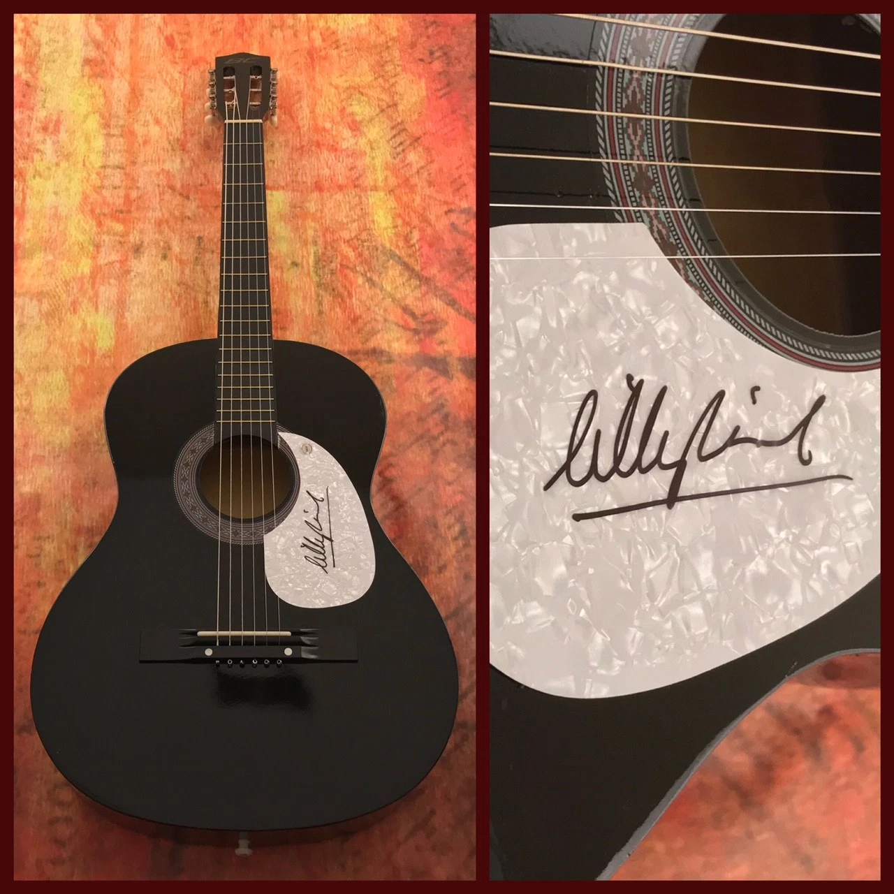 GFA Steve Higher Love * LILLY WINWOOD * Signed Autograph Acoustic Guitar AD1 COA