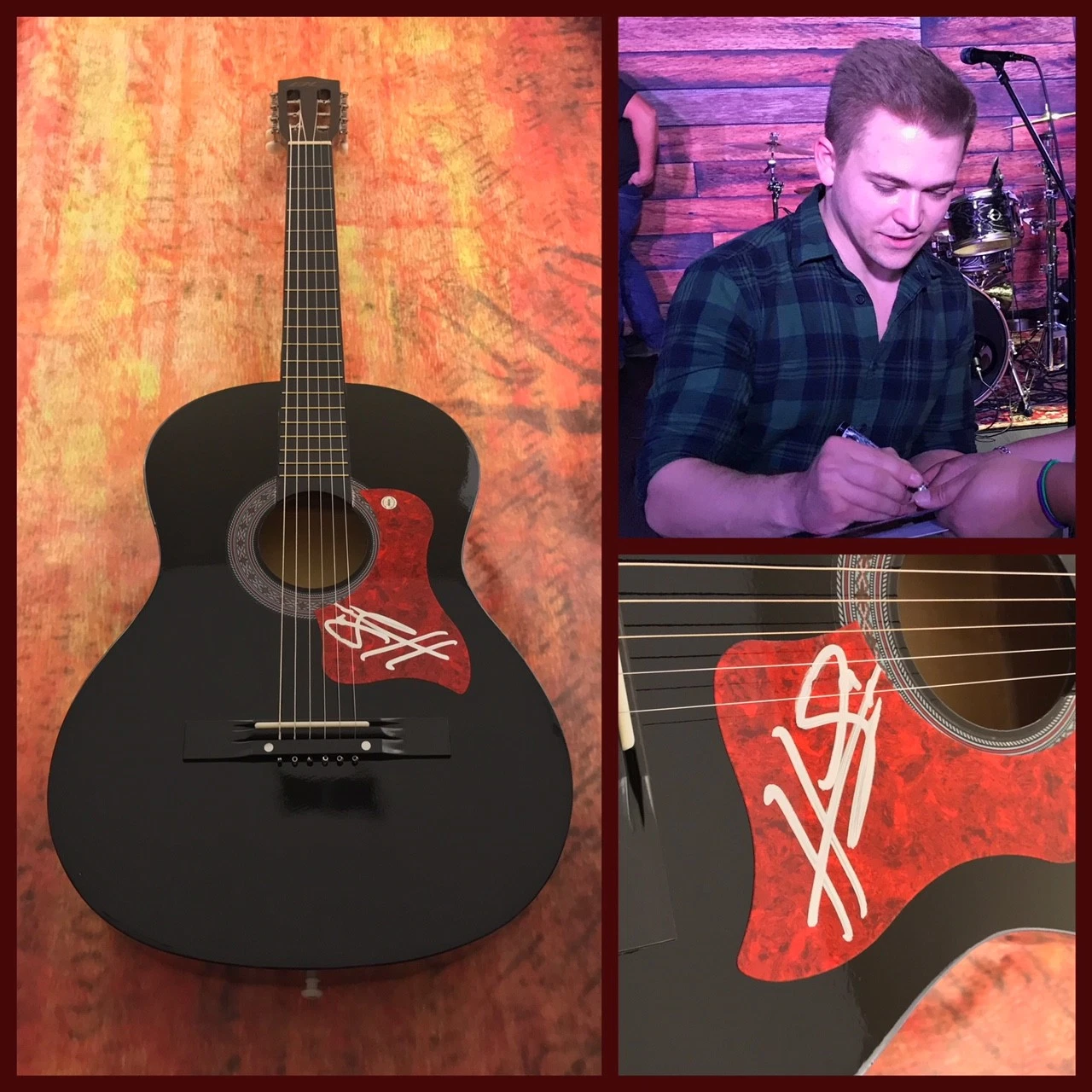 GFA I Want Crazy Country * HUNTER HAYES * Signed Acoustic Guitar PROOF H1 COA