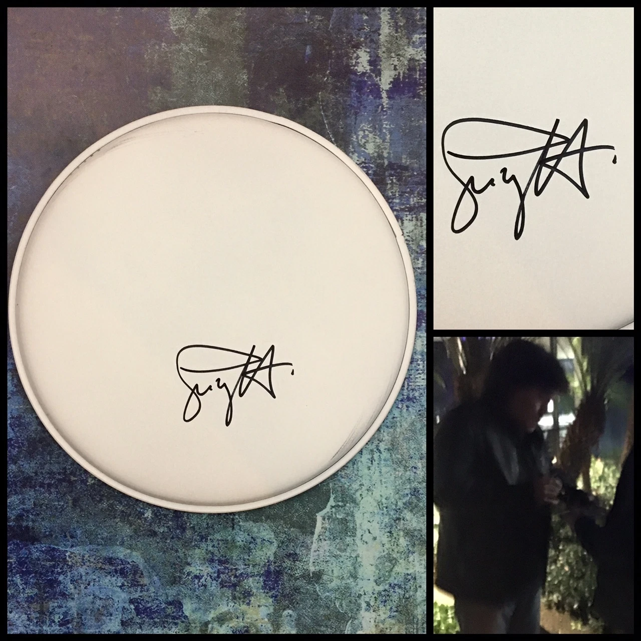 GFA Dio and AC/DC Drummer * SIMON WRIGHT * Signed 10