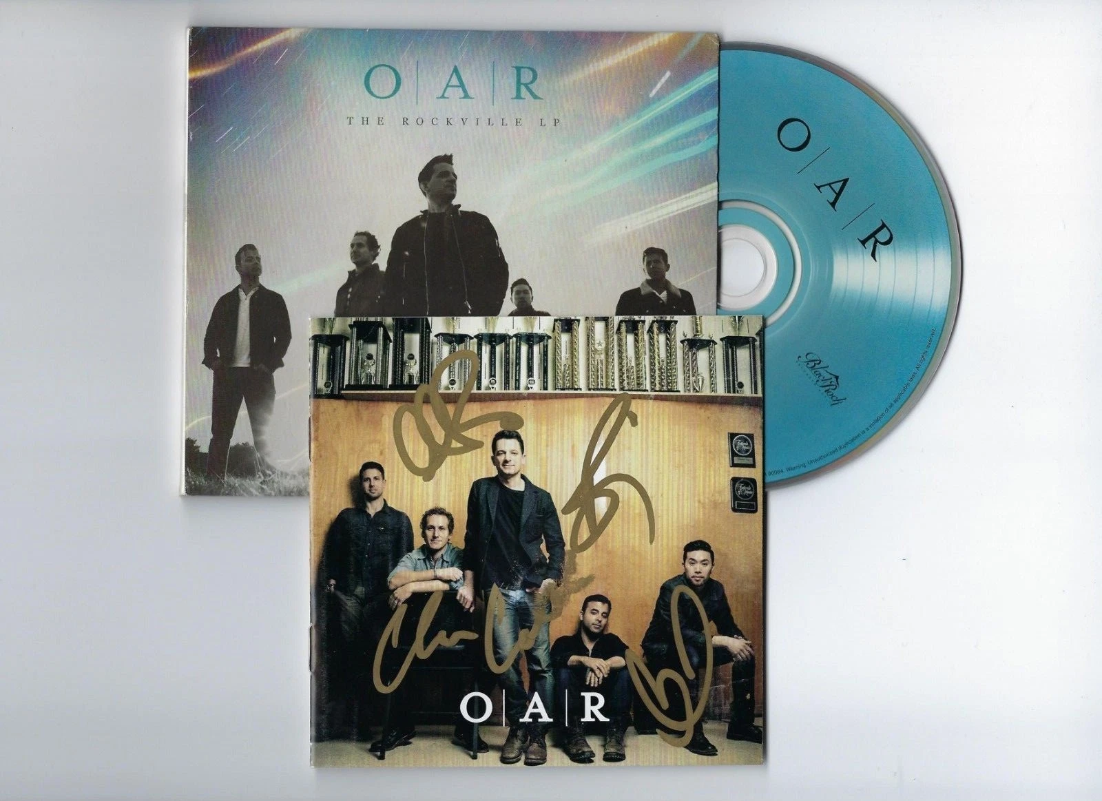 GFA Marc Roberge Of a Revolution * O.A.R. * Band x4 Signed OAR CD Booklet A COA