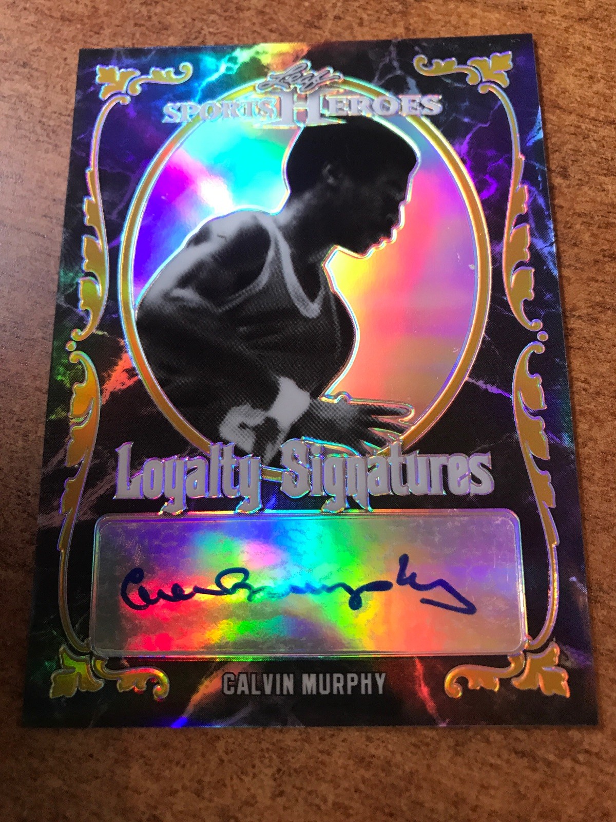 2017 Leaf Metal Sports Heroes Loyalty Calvin Murphy AUTOGRAPH GOLD 1/1 WOW