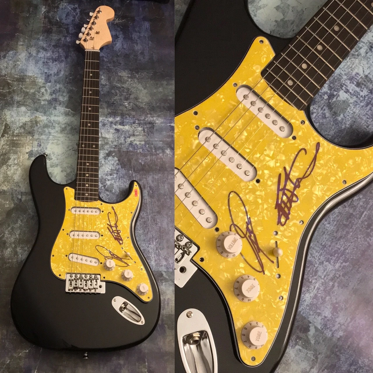 GFA Geoff Downes & Carl Palmer * ASIA * Band Signed Electric Guitar COA