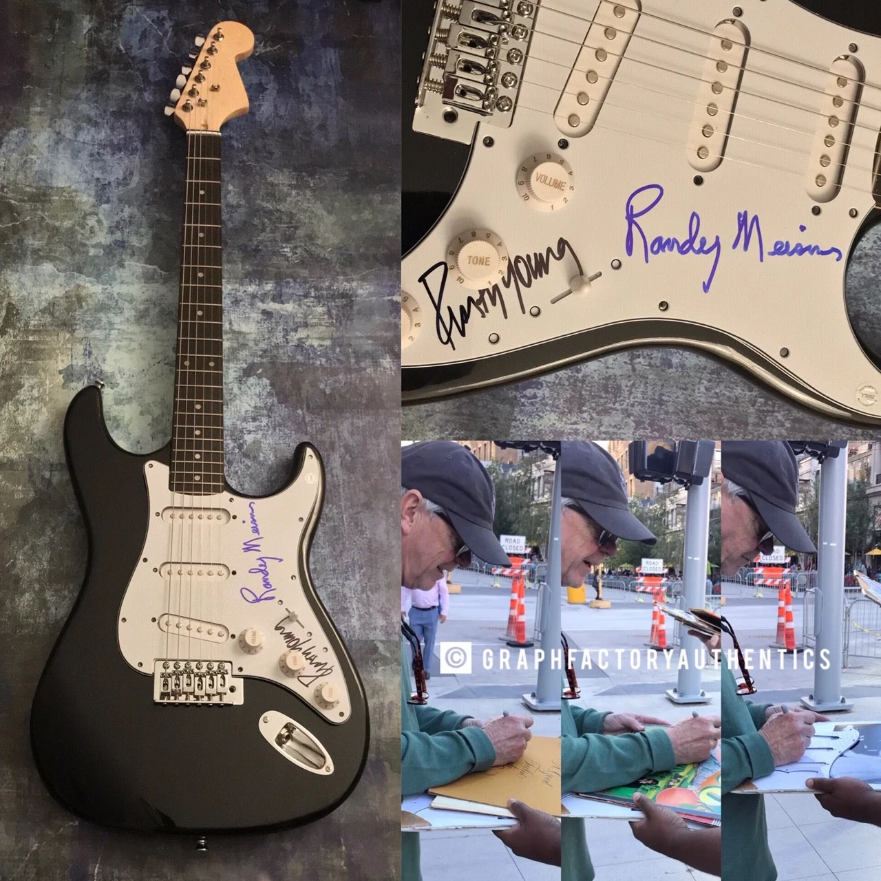 GFA Rusty Young & Randy Meisner * POCO BAND * Signed Electric Guitar PROOF COA