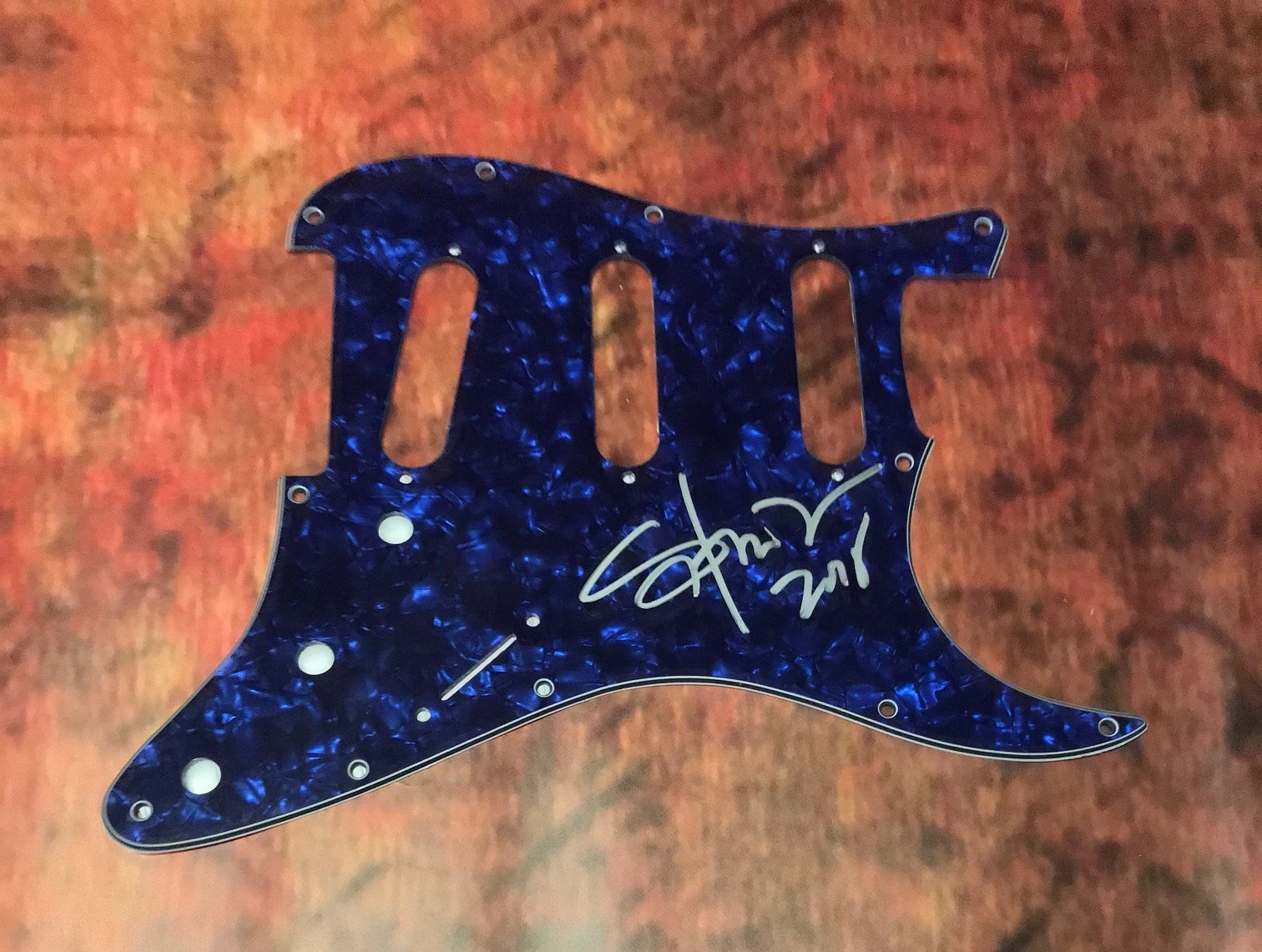 GFA 4th of July Country * WAYLON SHOOTER JENNINGS Signed Electric Pickguard COA