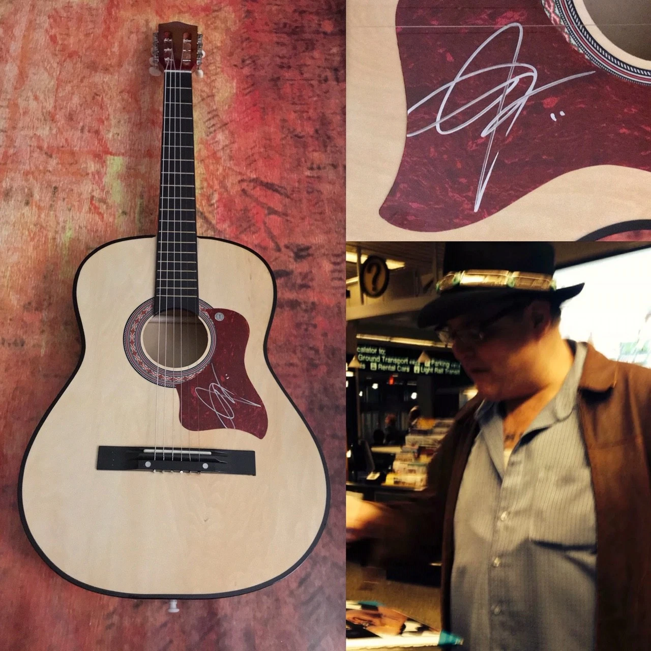 GFA Blues Traveler Hook * JOHN POPPER * Signed Acoustic Guitar PROOF AD3 COA