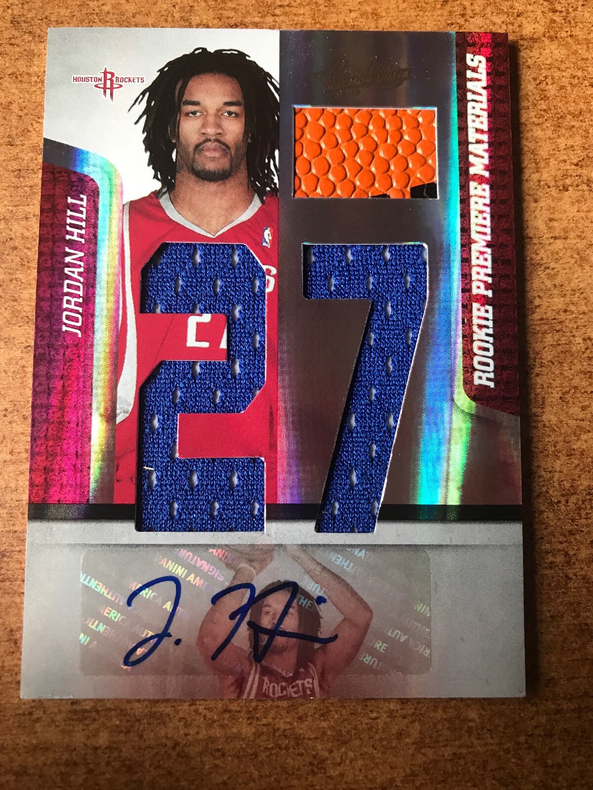 JORDAN HILL 2009-10 Absolute Memorabilia Jersey AUTO #163 Rookie RC 15/25 SSP