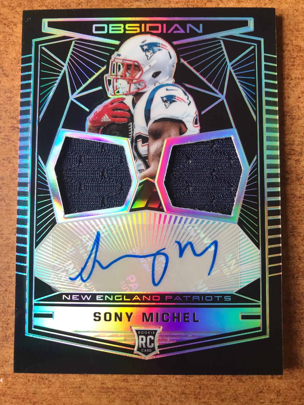 2018 Obsidian Sony Michel Auto Play I Worn Material 64/100