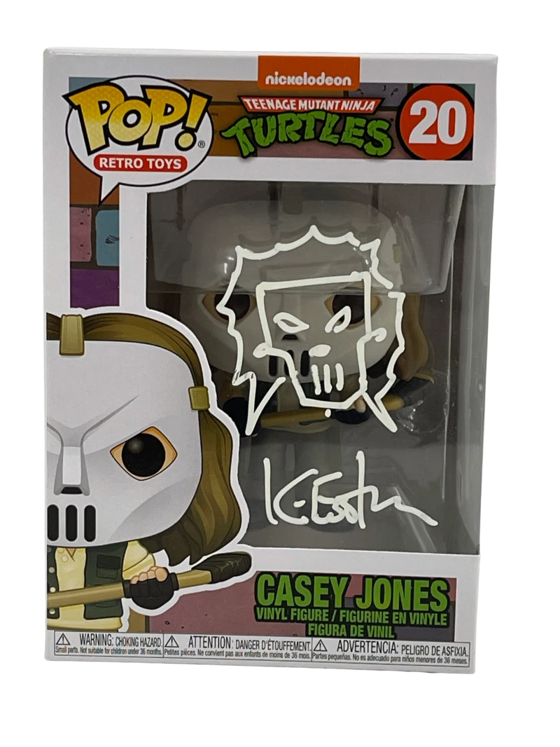 KEVIN EASTMAN TMNT SIGNED POP FIGURE CASEY JONES AUTOGRAPH PROOF BECKETT COA 4