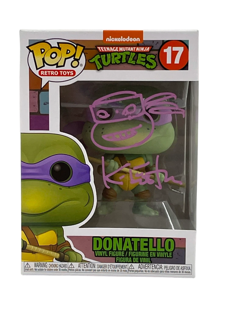 KEVIN EASTMAN TMNT SIGNED FUNKO FIGURE DONATELLO AUTOGRAPH PROOF BECKETT COA 5