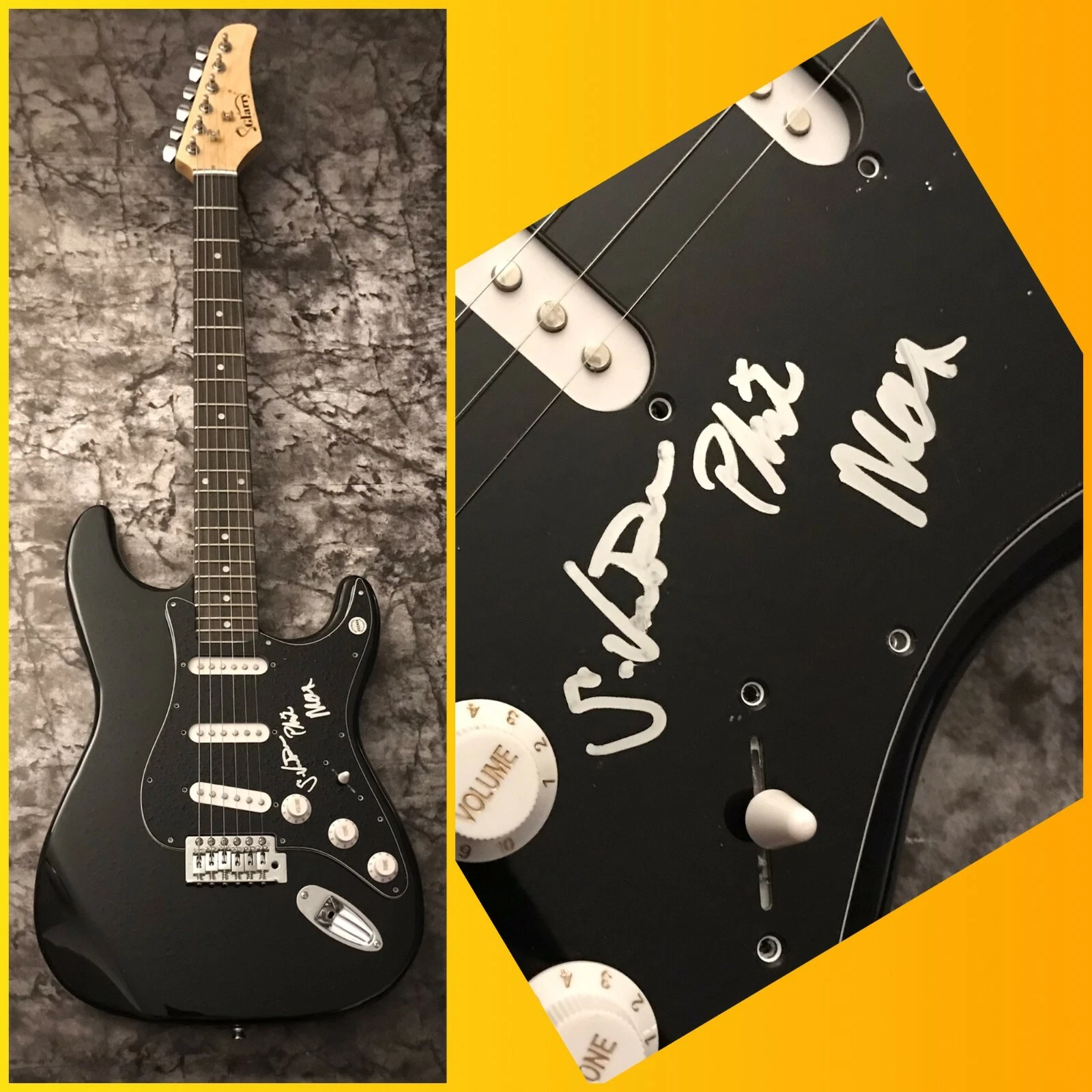 GFA Cigarette with Mom I Want Us * THE ROADS BELOW * Signed Electric Guitar  COA