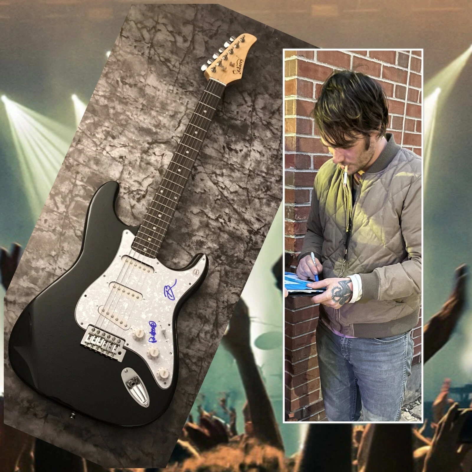 GFA  Charles Michael Parks & Ben * ALL THEM WITCHES * Signed Electric Guitar COA