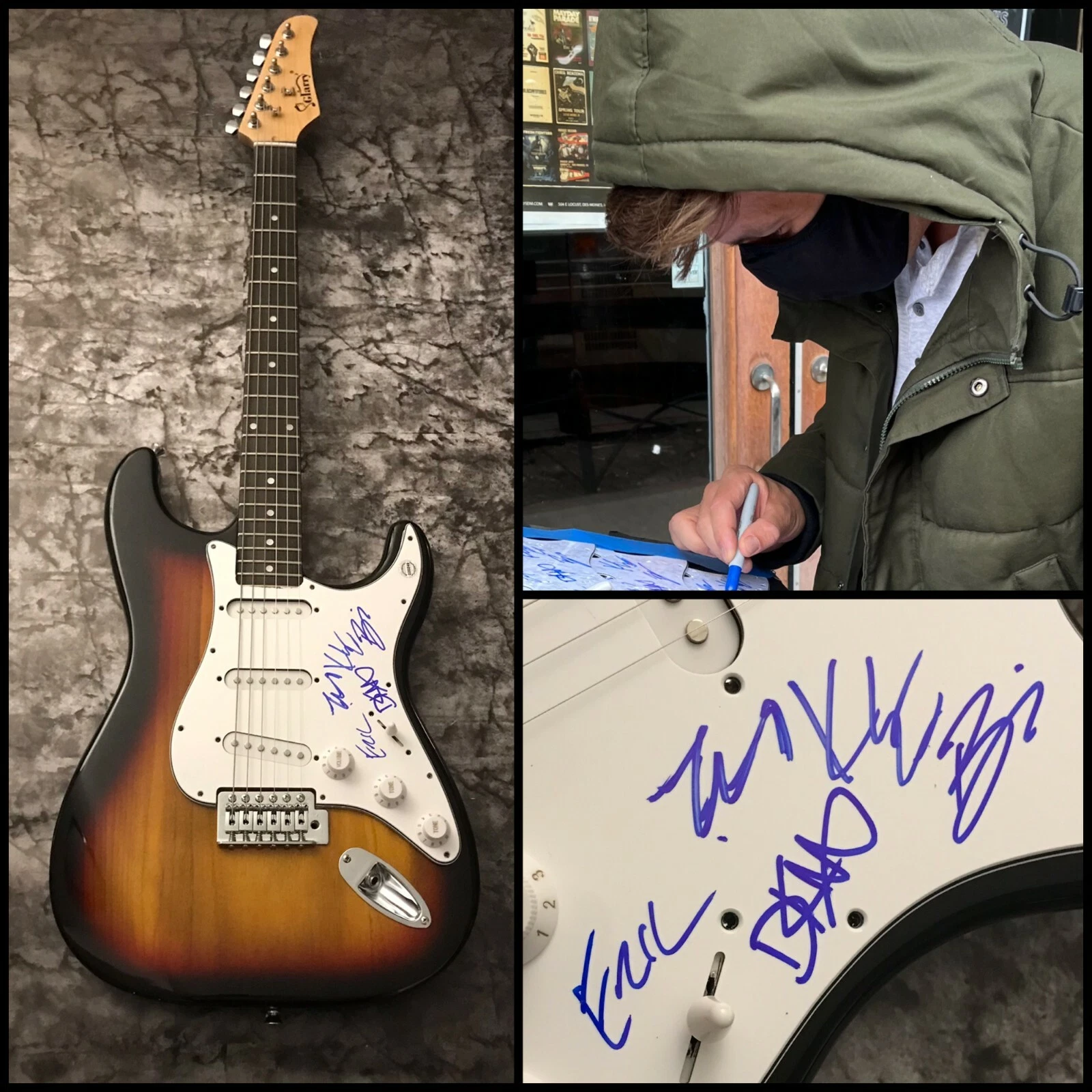 GFA I've Given Up on You x5 Band * REAL FRIENDS * Signed Electric Guitar R3 COA