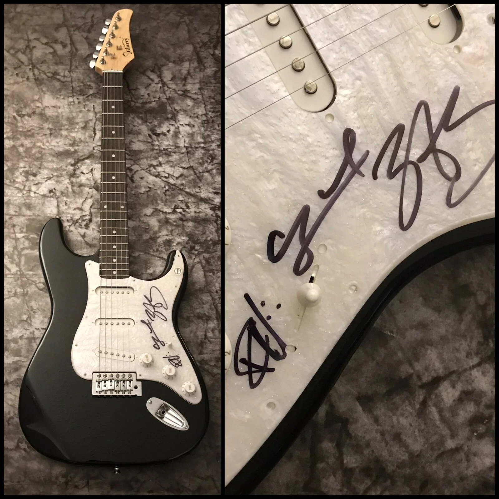 GFA Everywhere I Go x3 Band * HOLLYWOOD UNDEAD * Signed Electric Guitar H3 COA