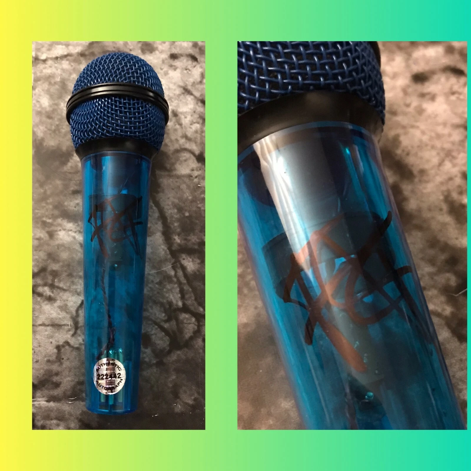 GFA 4 Thangs - Gang Signs  * FREDDIE GIBBS * Signed Microphone PROOF F3 COA